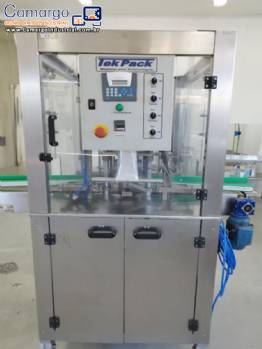 Seladora de potes frascos autom�tica em a�o inox TekPack