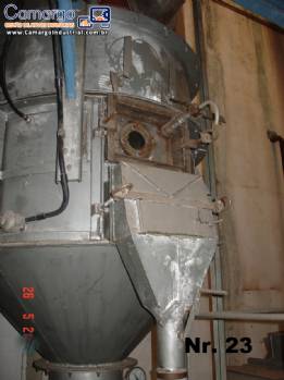 Secador de leito fluidizado para s�lidos, p�s ou granulados