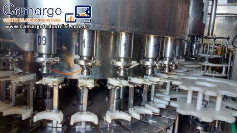 Envasadora tampadora rotativa 25 bicos frasco garrafas c�lula de carga Zegla