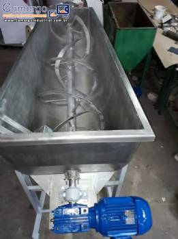 Misturador Ribbon Blender com rosca acoplada a�o inox