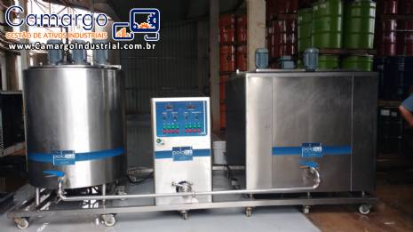 Mini planta de pasteuriza��o resfriamento matura��o Polo Sul PSMP 600