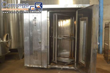 Forno rotativo a gs em ao inox Hypolito